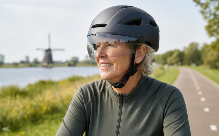 Beste fietshelm met vizier voor 50-plussers